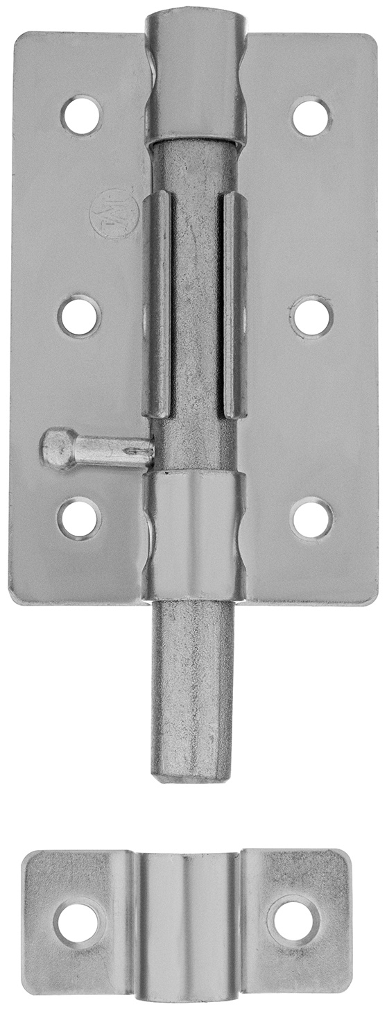 Задвижка дверная ЗД-08, цинк, (Металлист) Россия