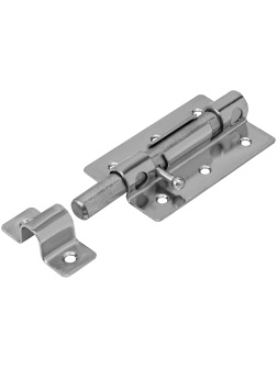 Задвижка дверная ЗД-08, цинк, (Металлист) Россия