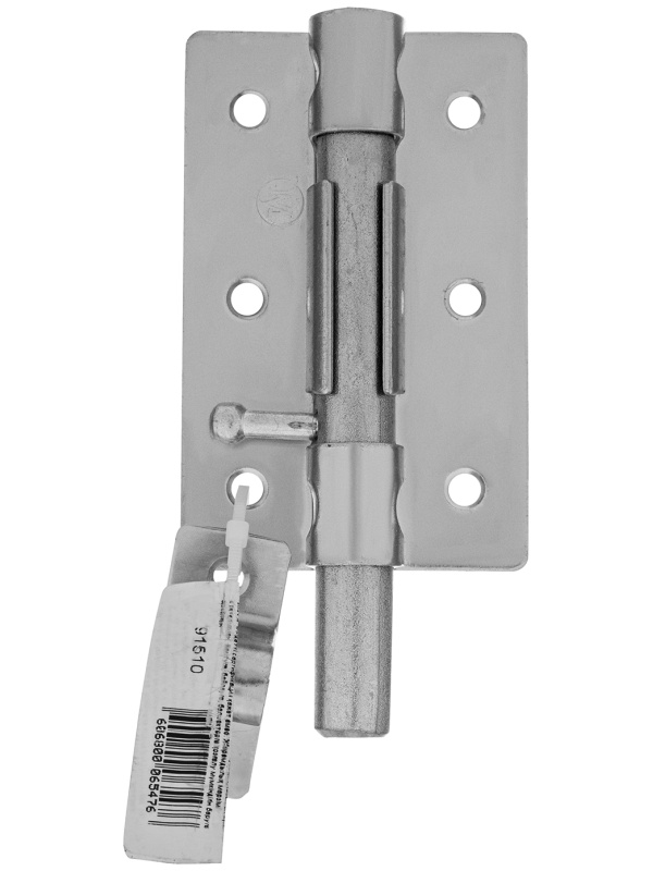 Задвижка дверная ЗД-08, цинк, (Металлист) Россия