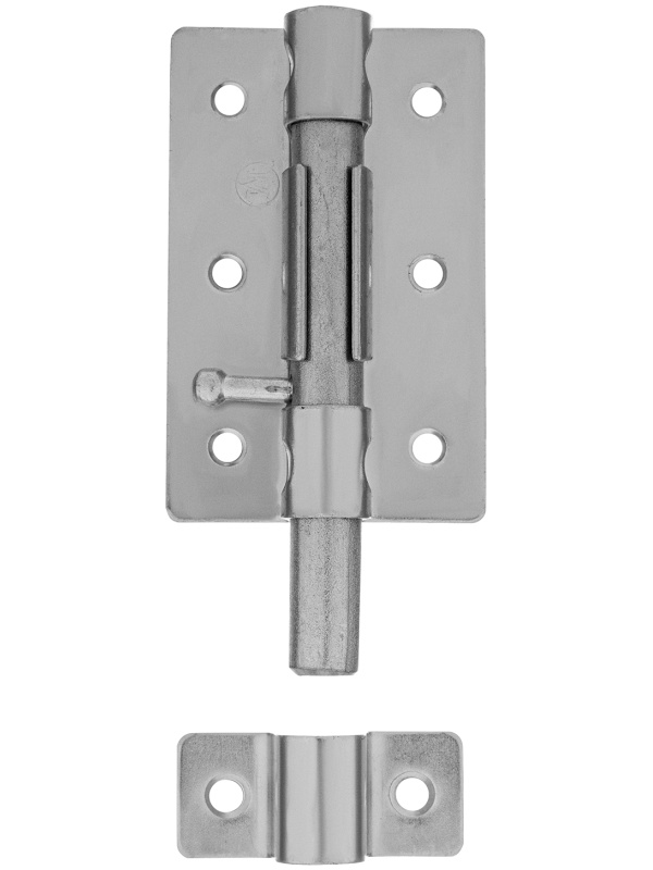 Задвижка дверная ЗД-08, цинк, (Металлист) Россия