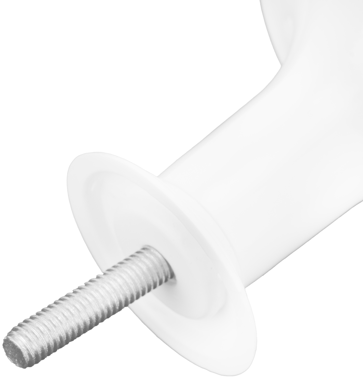 Ручка-кнопка РК1 пласт, белая, 5 шт, (Металлист) Россия