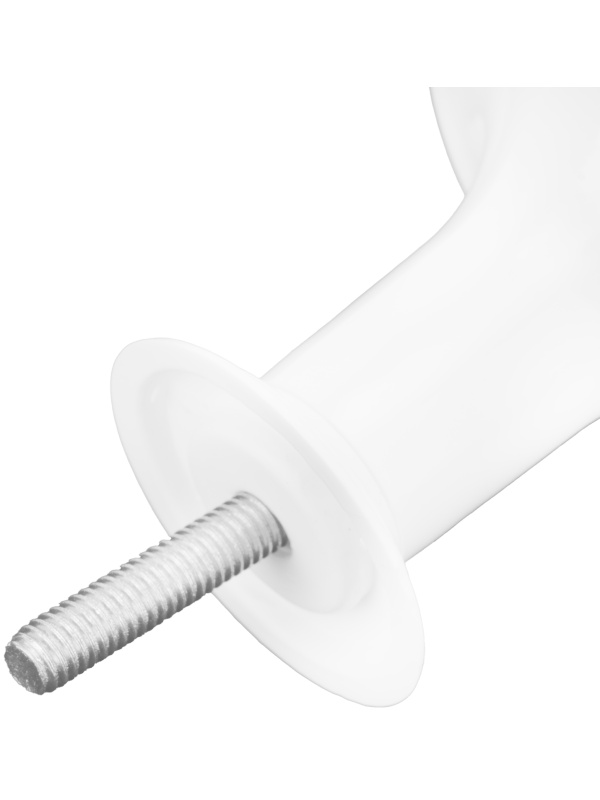 Ручка-кнопка РК1 пласт, белая, 5 шт, (Металлист) Россия