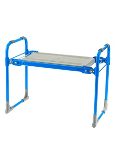 Скамейка садовая Nika, голубая, Россия