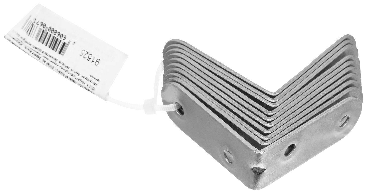 Кронштейн МК 50 х 50 мм, цинк, 10 шт, (Металлист) Россия