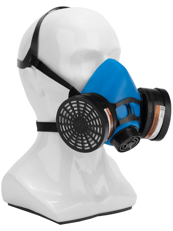 Полумаска изолирующая Исток-300/400 со сменными комбинированными фильтрами А1Р1 Россия