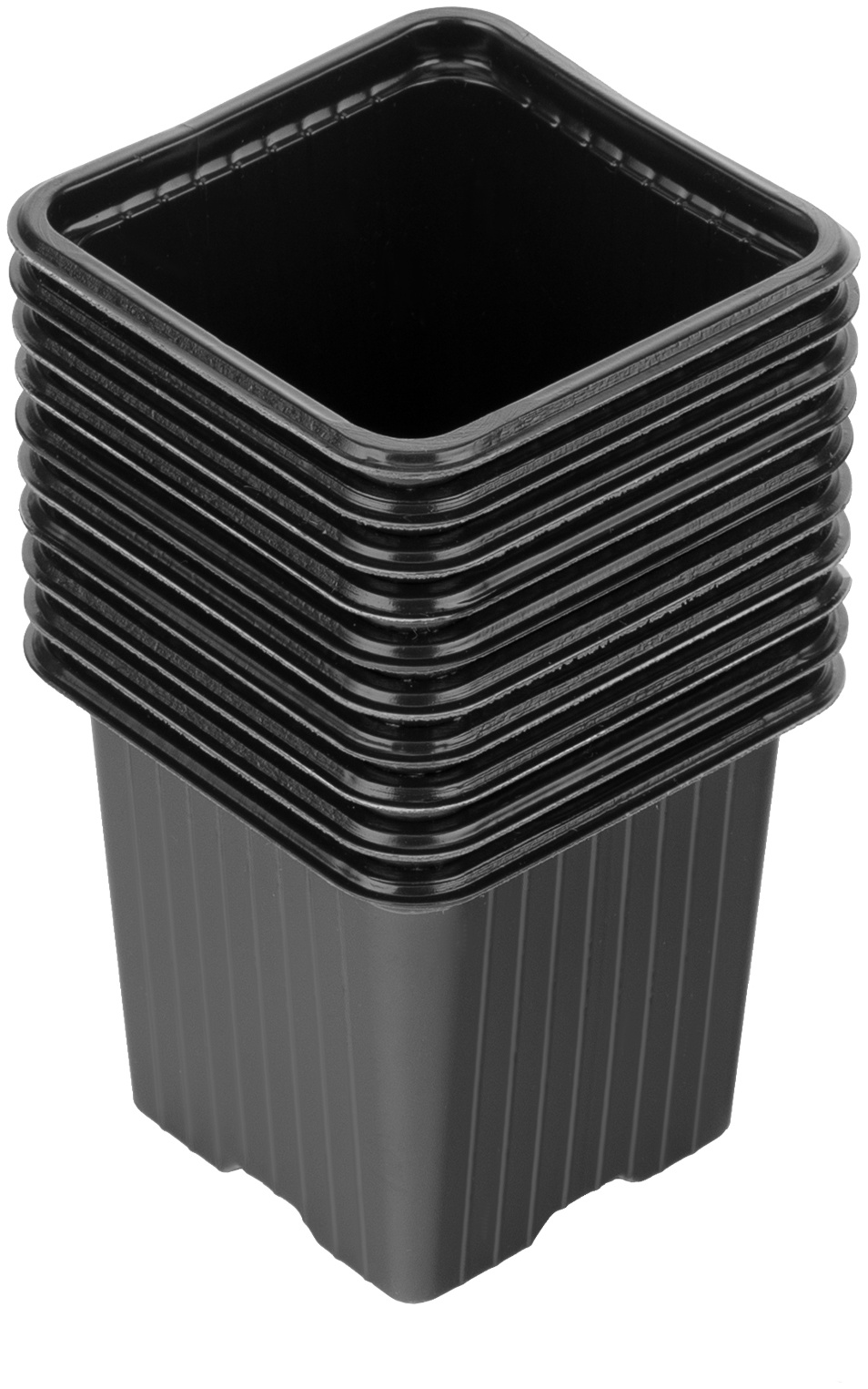 Горшочек для рассады, 70 х 70 х 65 мм, полистирол, 10 шт, Россия
