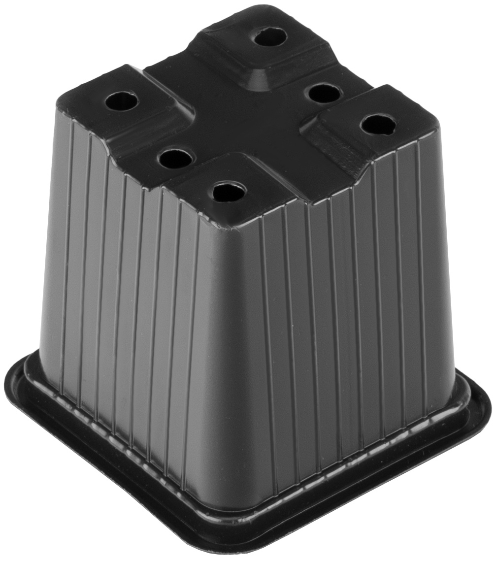 Горшочек для рассады, 70 х 70 х 65 мм, полистирол, 10 шт, Россия