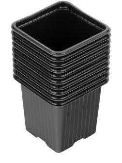 Горшочек для рассады, 70 х 70 х 65 мм, полистирол, 10 шт, Россия