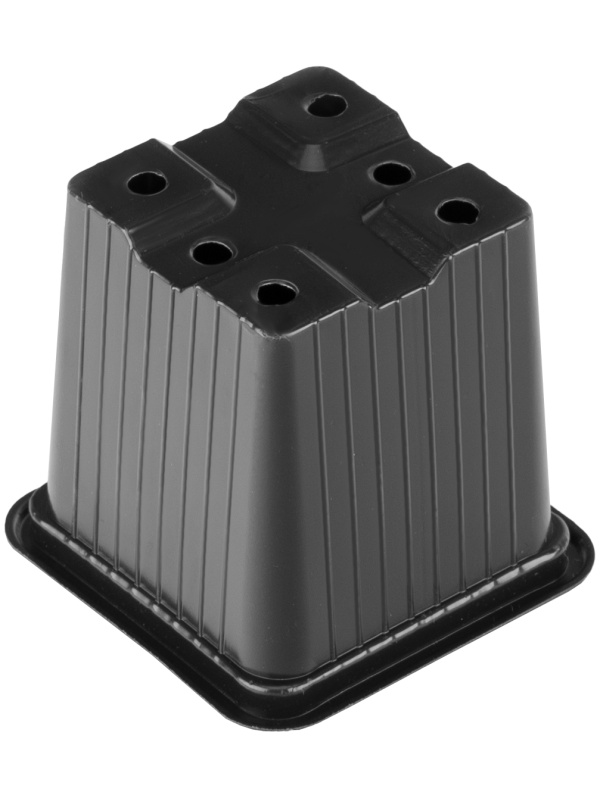 Горшочек для рассады, 70 х 70 х 65 мм, полистирол, 10 шт, Россия