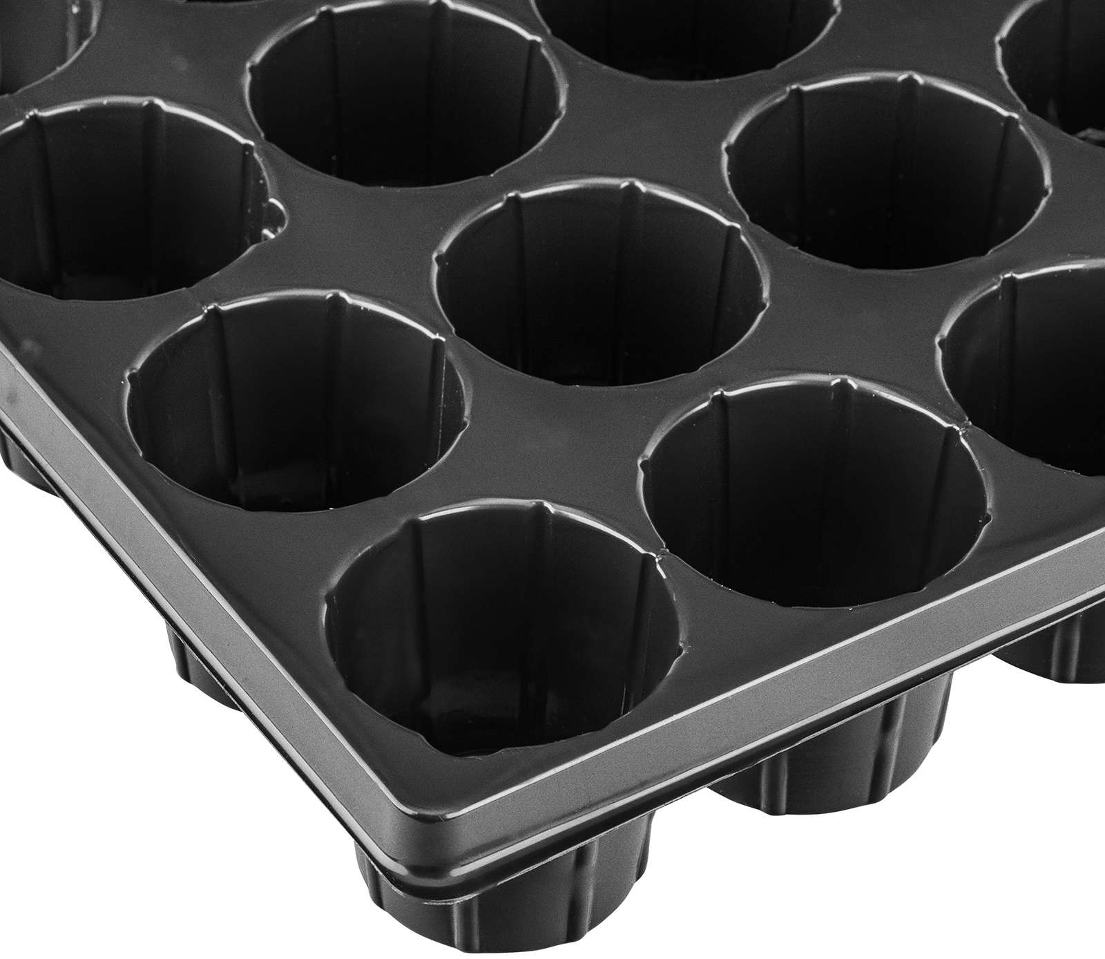 Кассета для рассады, 520 х 310 х 60 мм, 28 ячеек, полистирол, Россия