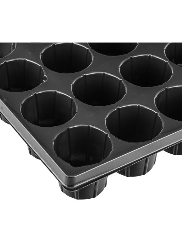 Кассета для рассады, 520 х 310 х 60 мм, 28 ячеек, полистирол, Россия