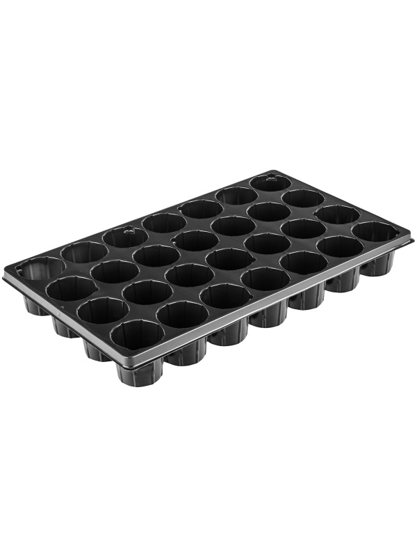 Кассета для рассады, 520 х 310 х 60 мм, 28 ячеек, полистирол, Россия