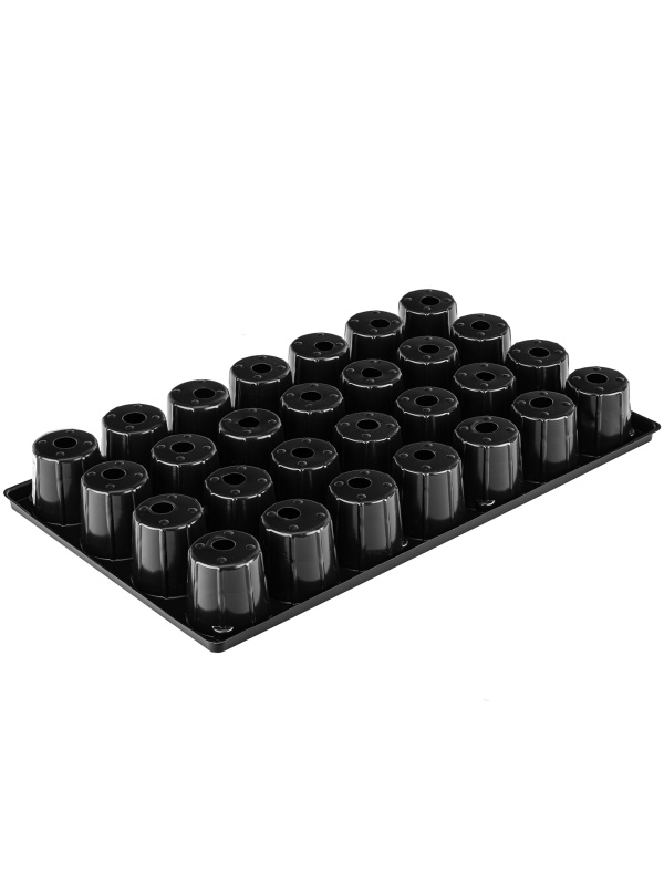 Кассета для рассады, 520 х 310 х 60 мм, 28 ячеек, полистирол, Россия