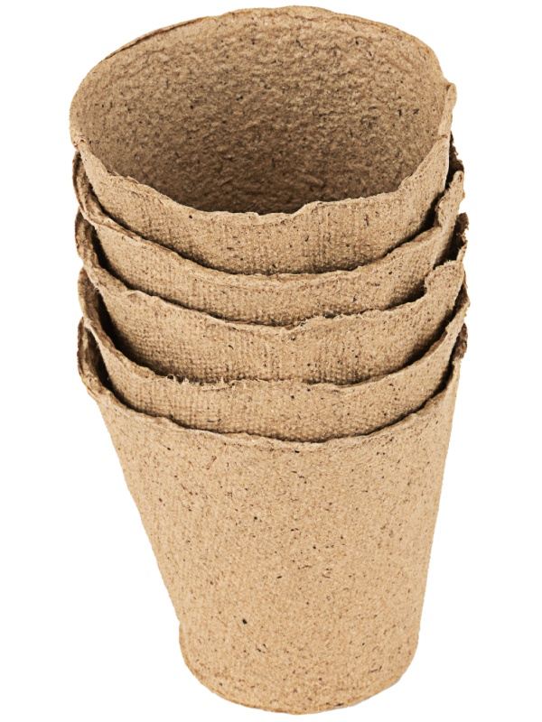 Горшочек для рассады, 80 х 80 мм, торфяной, 5 шт, Россия