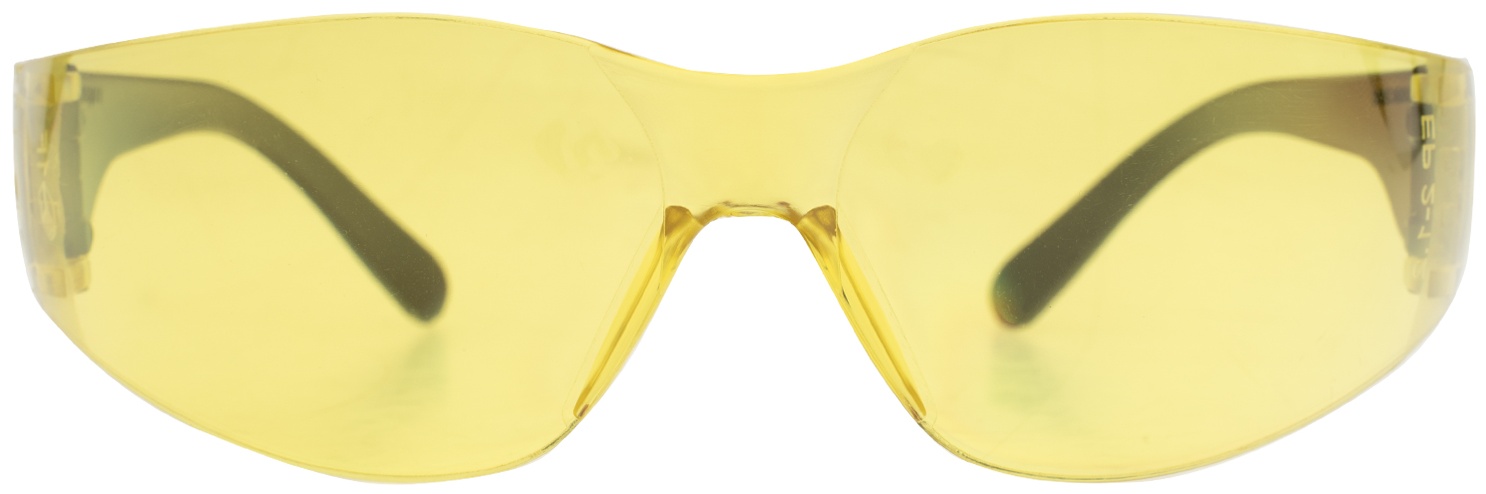 Очки защитные открытые, поликарбонатные, желтые ОЧК202 (0-13022) Россия