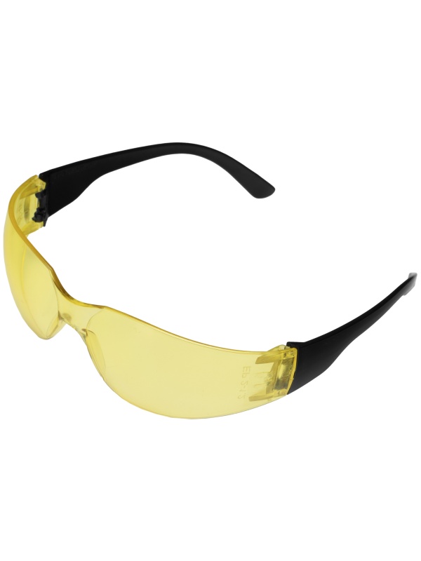 Очки защитные открытые, поликарбонатные, желтые ОЧК202 (0-13022) Россия