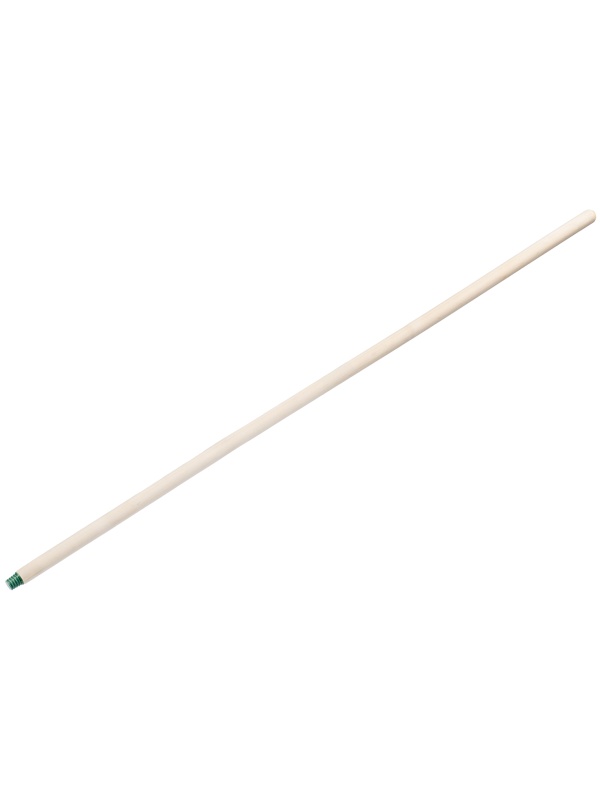 Черенок деревянный, 25 х 1200 мм, высший сорт, пластиковая резьба (подходит для метел, щеток), Россия