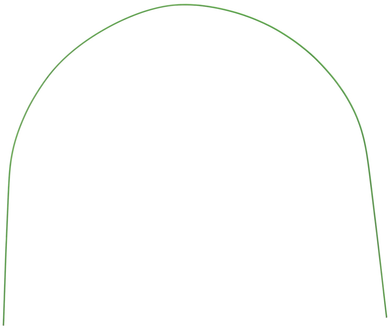 Парниковые дуги в ПВХ 0.85 х 0.9 м, 6 шт D проволоки 5 мм Россия