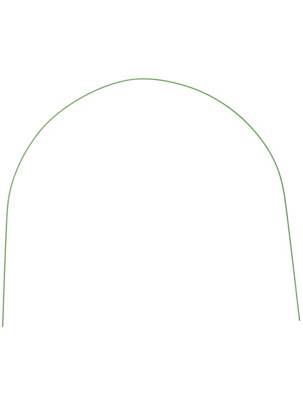 Парниковые дуги в ПВХ 0.85 х 0.9 м, 6 шт D проволоки 5 мм Россия