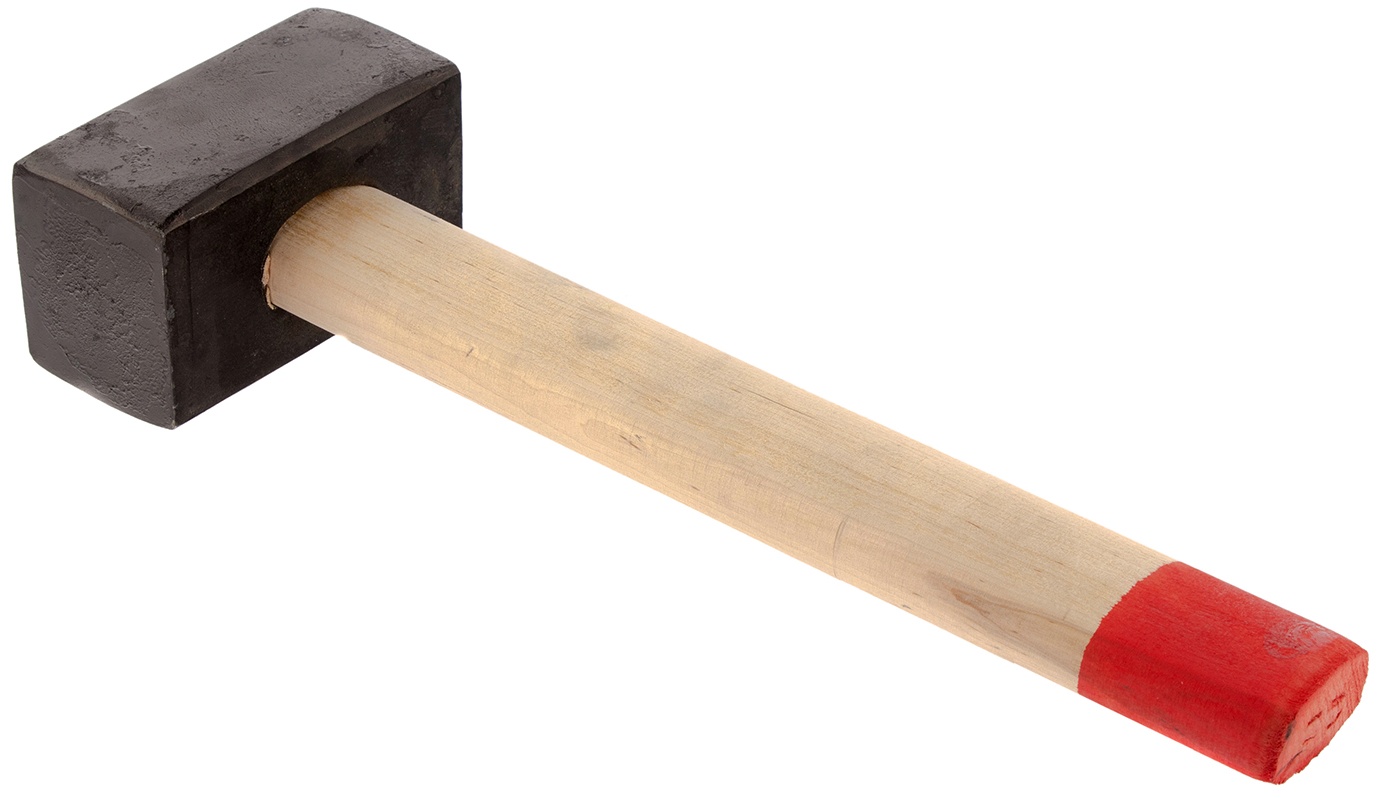Кувалда, 4000 г, кованая головка, деревянная рукоятка 380 мм Сибртех