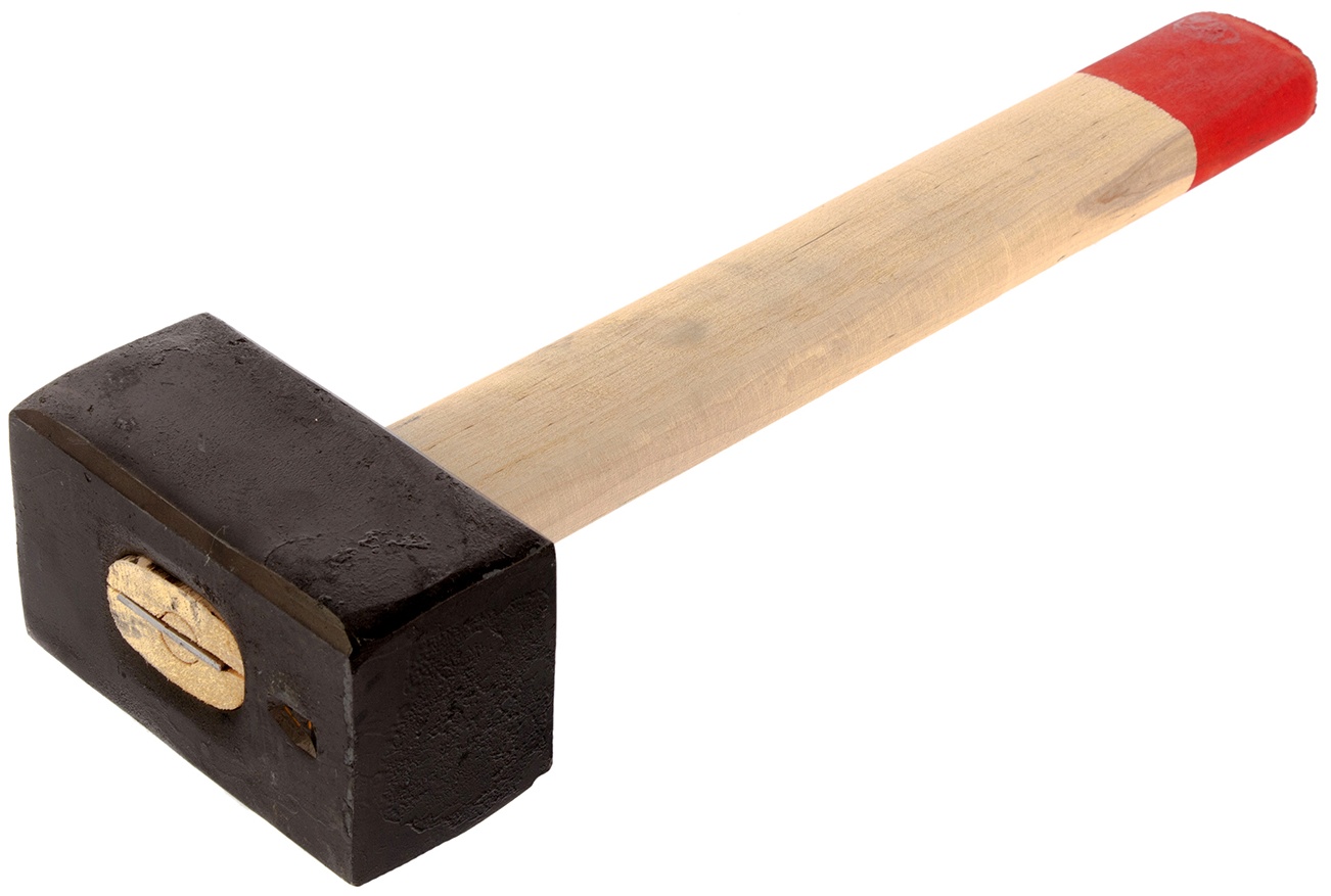 Кувалда, 4000 г, кованая головка, деревянная рукоятка 380 мм Сибртех