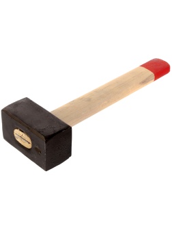 Кувалда, 4000 г, кованая головка, деревянная рукоятка 380 мм Сибртех