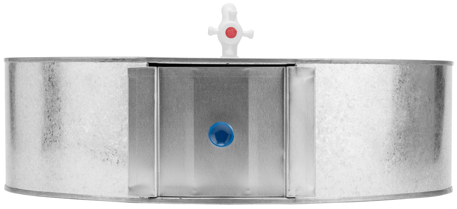 Умывальник оцинкованный, 20 л с краном и крышкой Россия