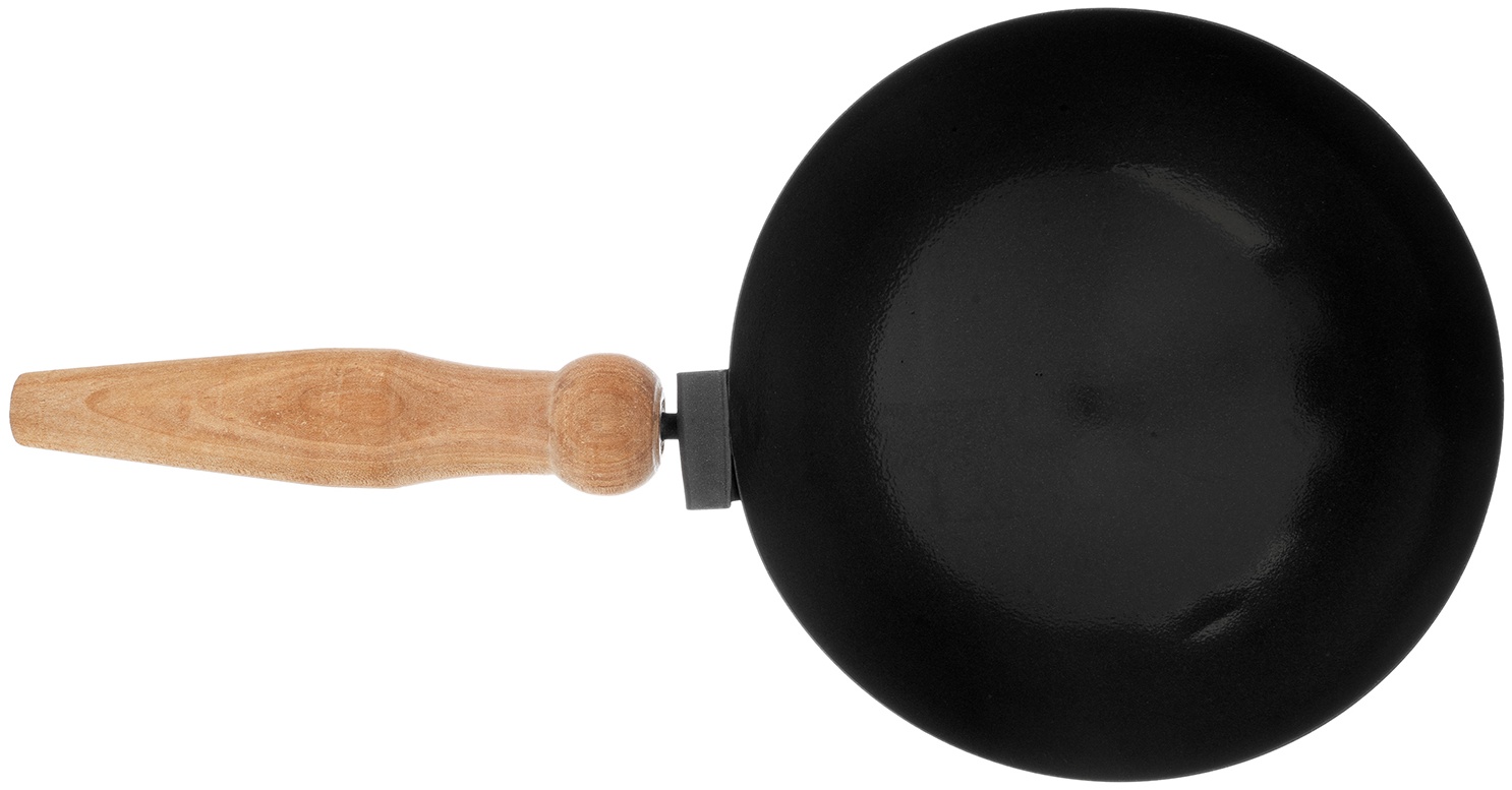 Ковш стальной строительный, 160 мм, деревянная ручка Сибртех