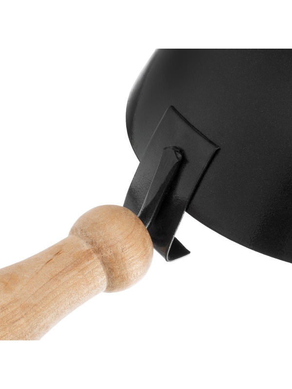 Ковш стальной строительный, 160 мм, деревянная ручка Сибртех