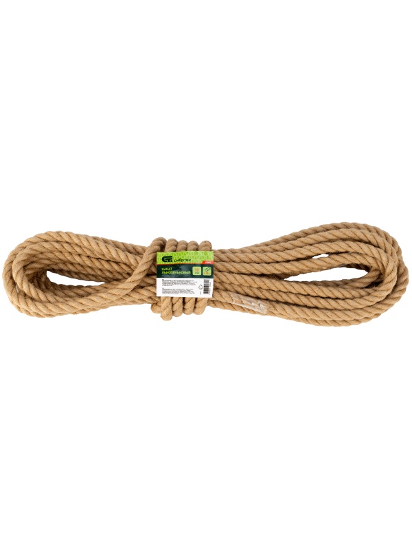 Канат льнопеньковый, D 10 мм, L 10 м Россия Сибртех