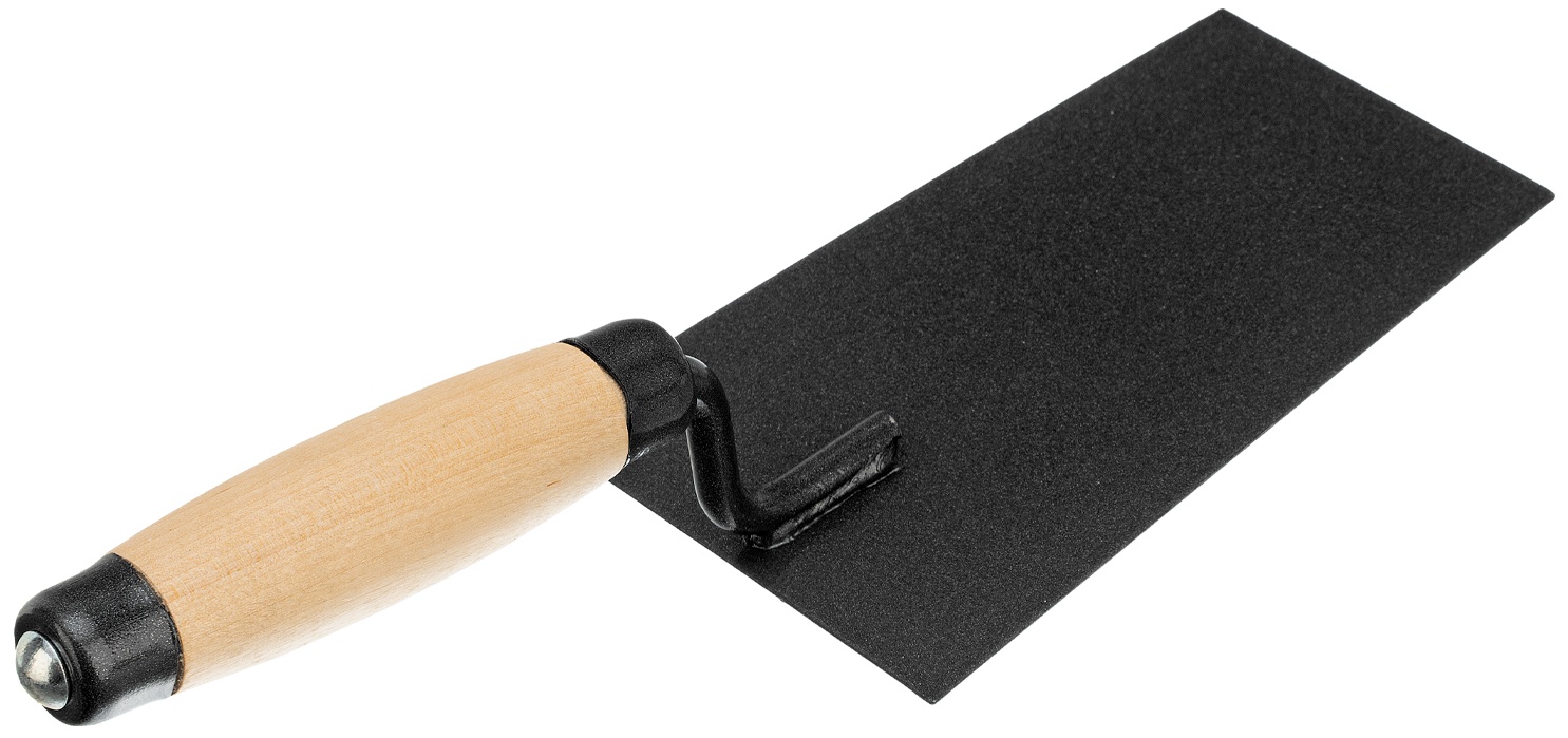 Кельма отделочника, стальная, деревянная усиленная ручка Россия