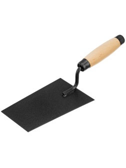 Кельма отделочника, стальная, деревянная усиленная ручка Россия