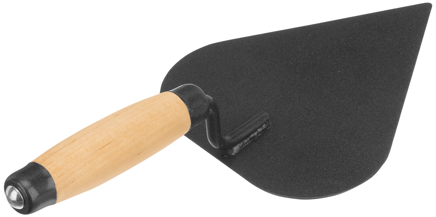 Кельма штукатура стальная, деревянная усиленная ручка Россия