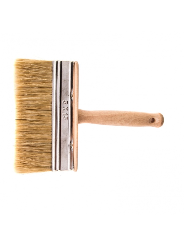 Кисть-ракля, 50 х 150 мм, натуральная щетина, деревянный корпус, деревянная ручка Россия