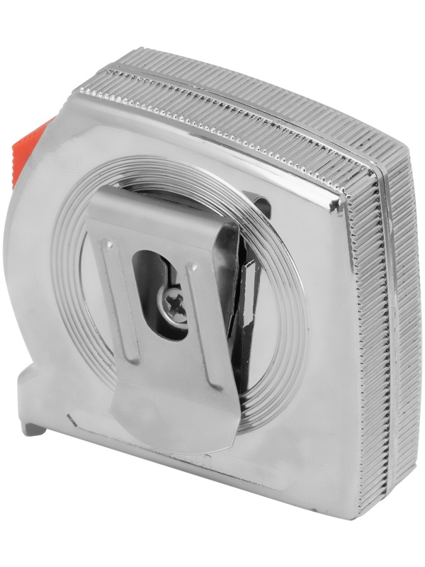 Рулетка Chrom, 2 м x 13 мм, хромированный корпус MTX