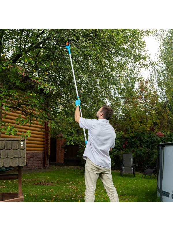 Плодосъемник механический, 1900 мм, алюминиевая штанга, LUXE Palisad