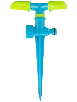 Разбрызгиватель вращающийся, 3 лопасти, на пике, ABS-пластик, LUXE Palisad