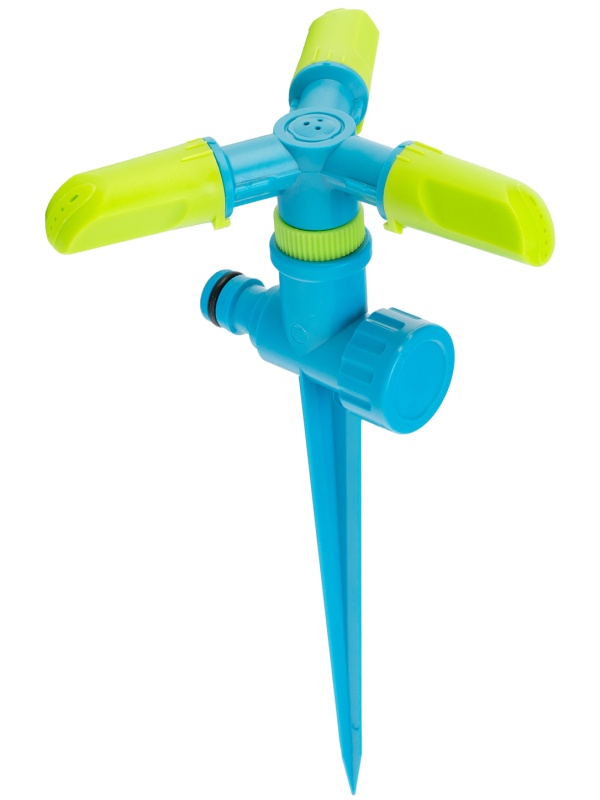 Разбрызгиватель вращающийся, 3 лопасти, на пике, ABS-пластик, LUXE Palisad