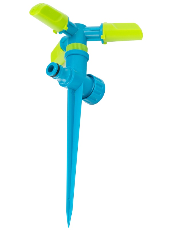 Разбрызгиватель вращающийся, 3 лопасти, на пике, ABS-пластик, LUXE Palisad