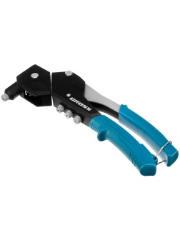 Заклепочник ручной, 290 мм, поворотный, 0-360, заклепки 2,4-3,2-4,0-4,8 мм Gross