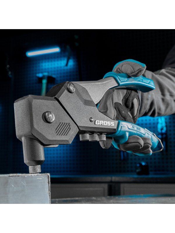 Заклепочник ручной, 290 мм, поворотный, 0-360, заклепки 2,4-3,2-4,0-4,8 мм Gross