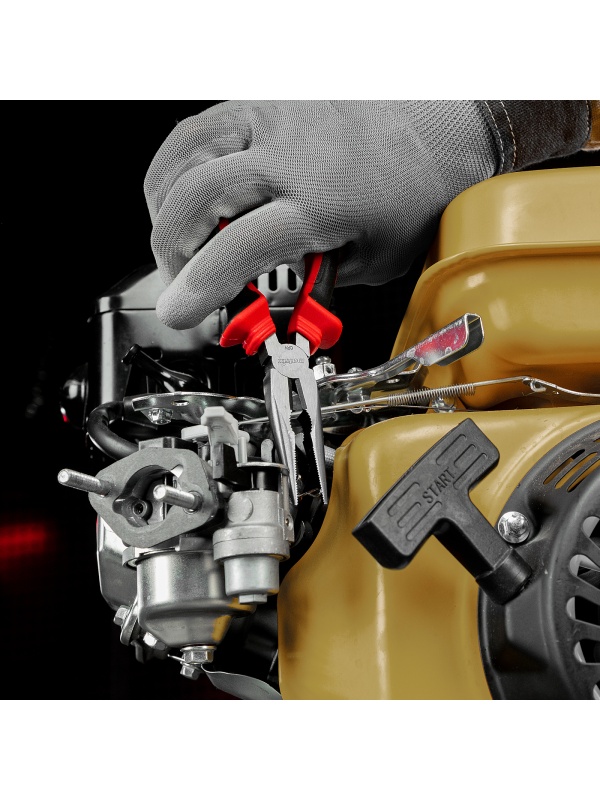 Длинногубцы прямые, 160 мм, хром-ванадий, двухкомпонентные рукоятки Matrix