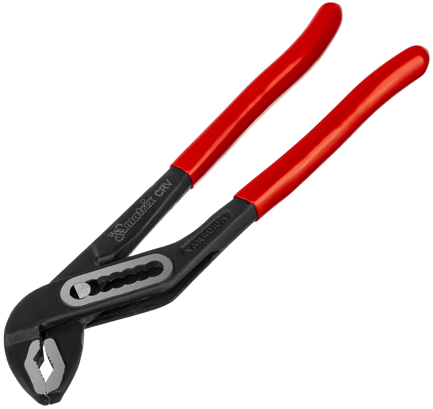 Клещи переставные 180 мм, хром-ванадий, обливные рукоятки Matrix