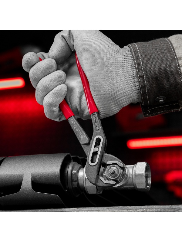 Клещи переставные 180 мм, хром-ванадий, обливные рукоятки Matrix