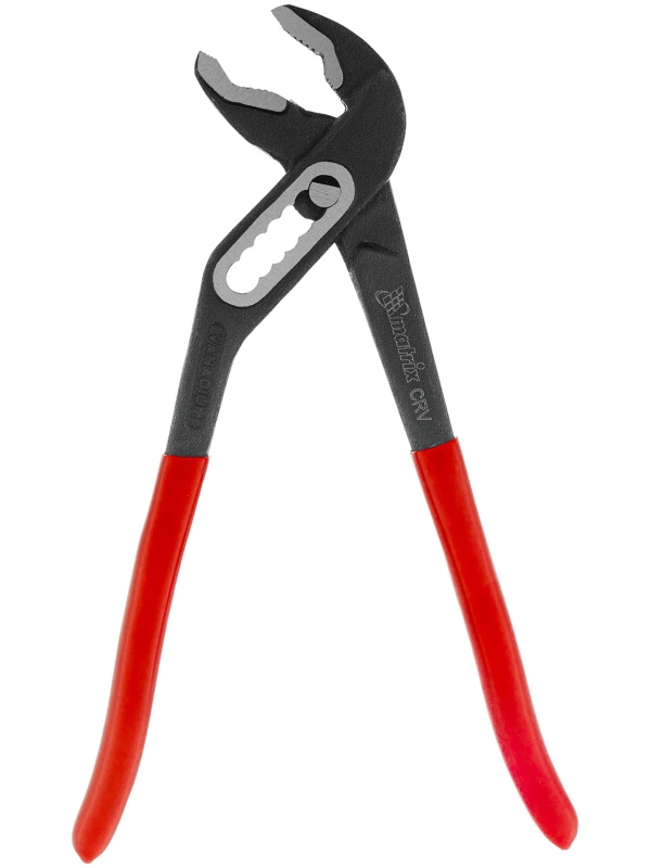 Клещи переставные 180 мм, хром-ванадий, обливные рукоятки Matrix