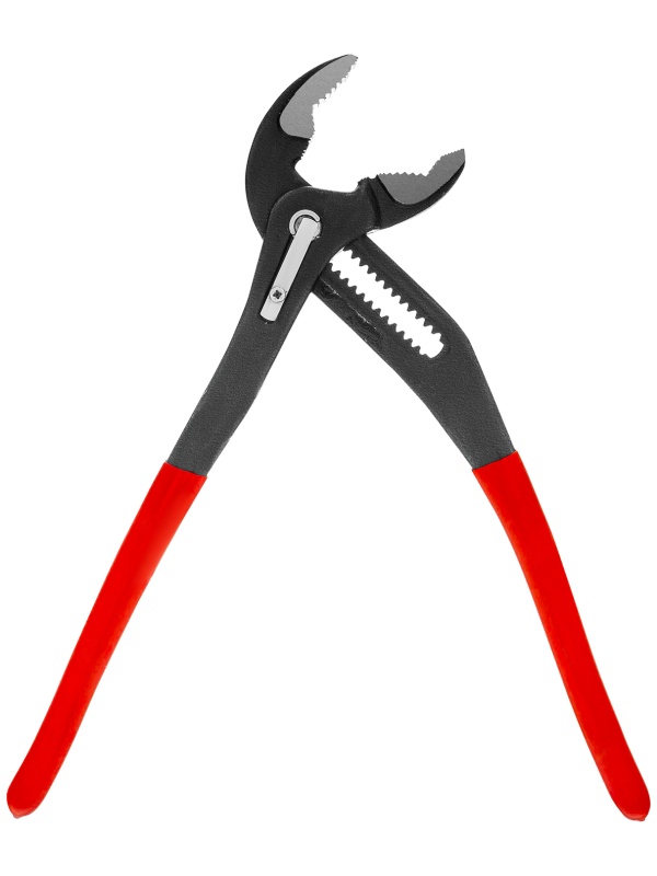 Клещи переставные 300 мм, кнопочный механизм, хром-ванадий, обливные рукоятки Matrix