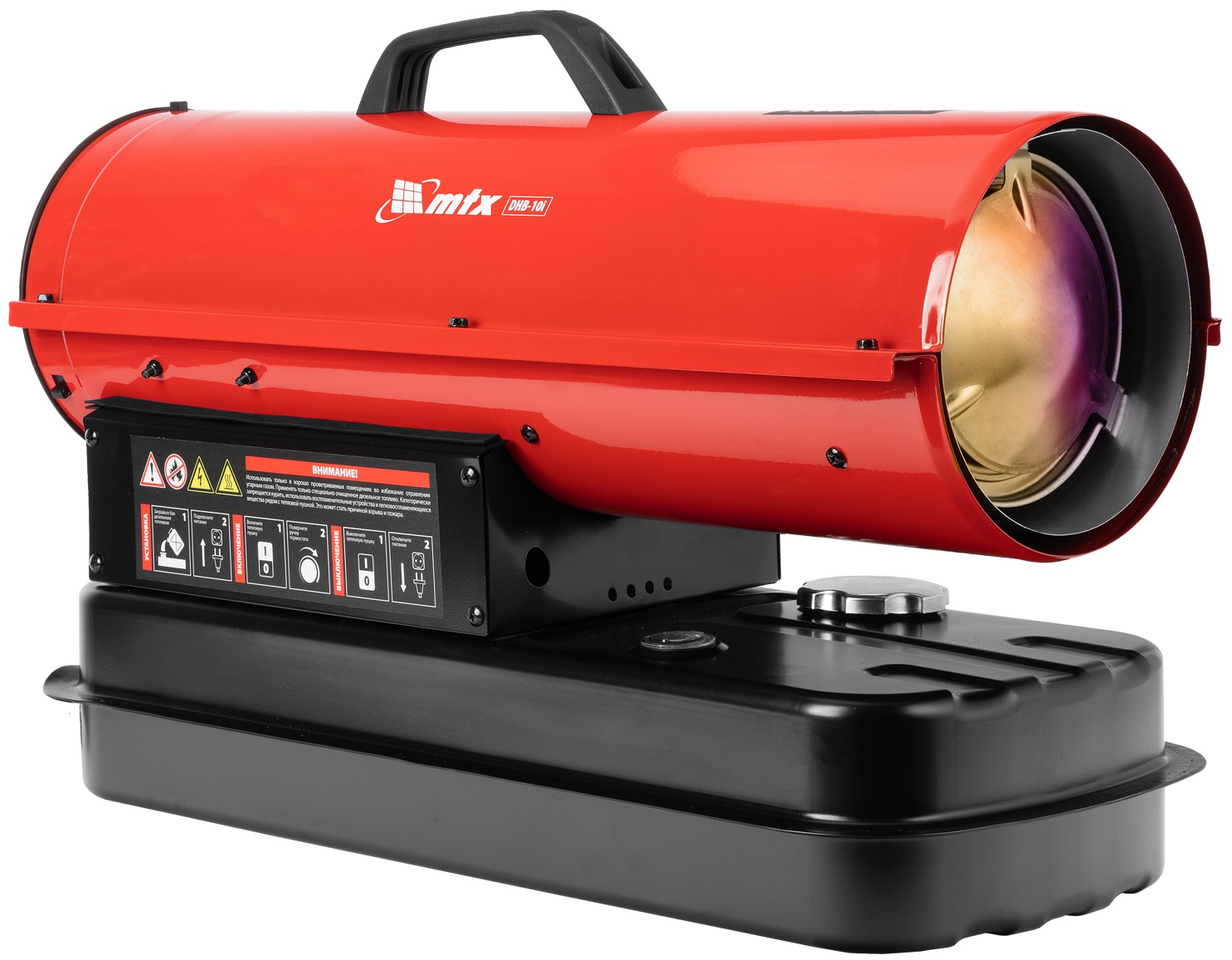 Дизельная тепловая пушка DHB-10i, 10 кВт, 400 м3/ч, прямой нагрев, термостат MTX