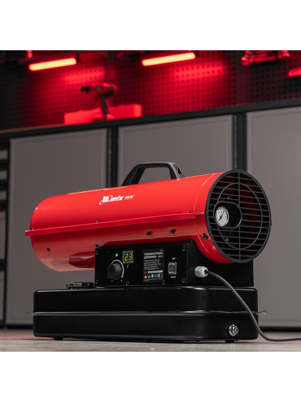 Дизельная тепловая пушка DHB-10i, 10 кВт, 400 м3/ч, прямой нагрев, термостат MTX