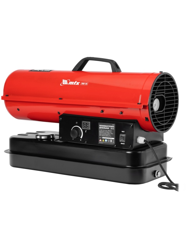 Дизельная тепловая пушка DHB-10i, 10 кВт, 400 м3/ч, прямой нагрев, термостат MTX