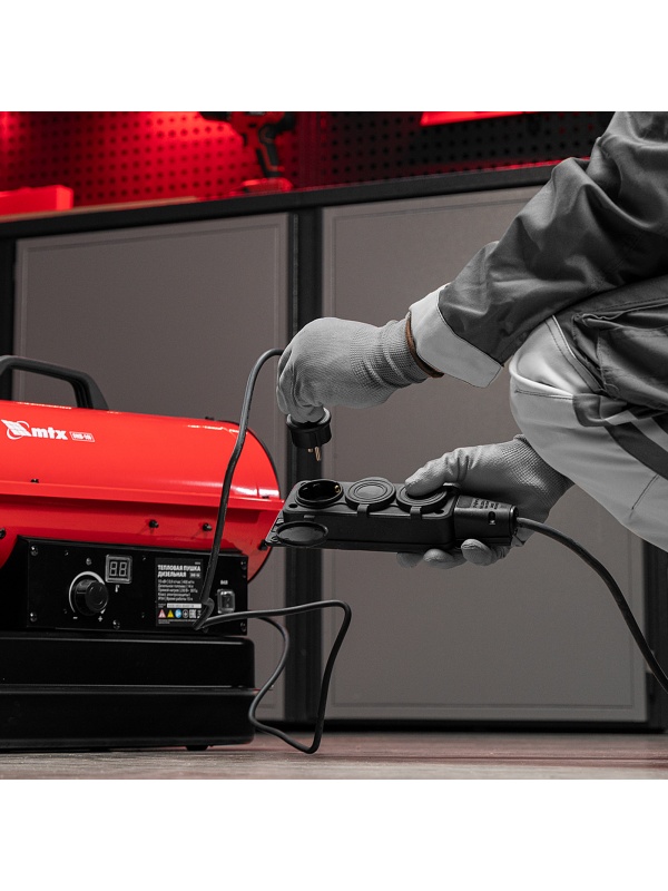 Дизельная тепловая пушка DHB-10i, 10 кВт, 400 м3/ч, прямой нагрев, термостат MTX